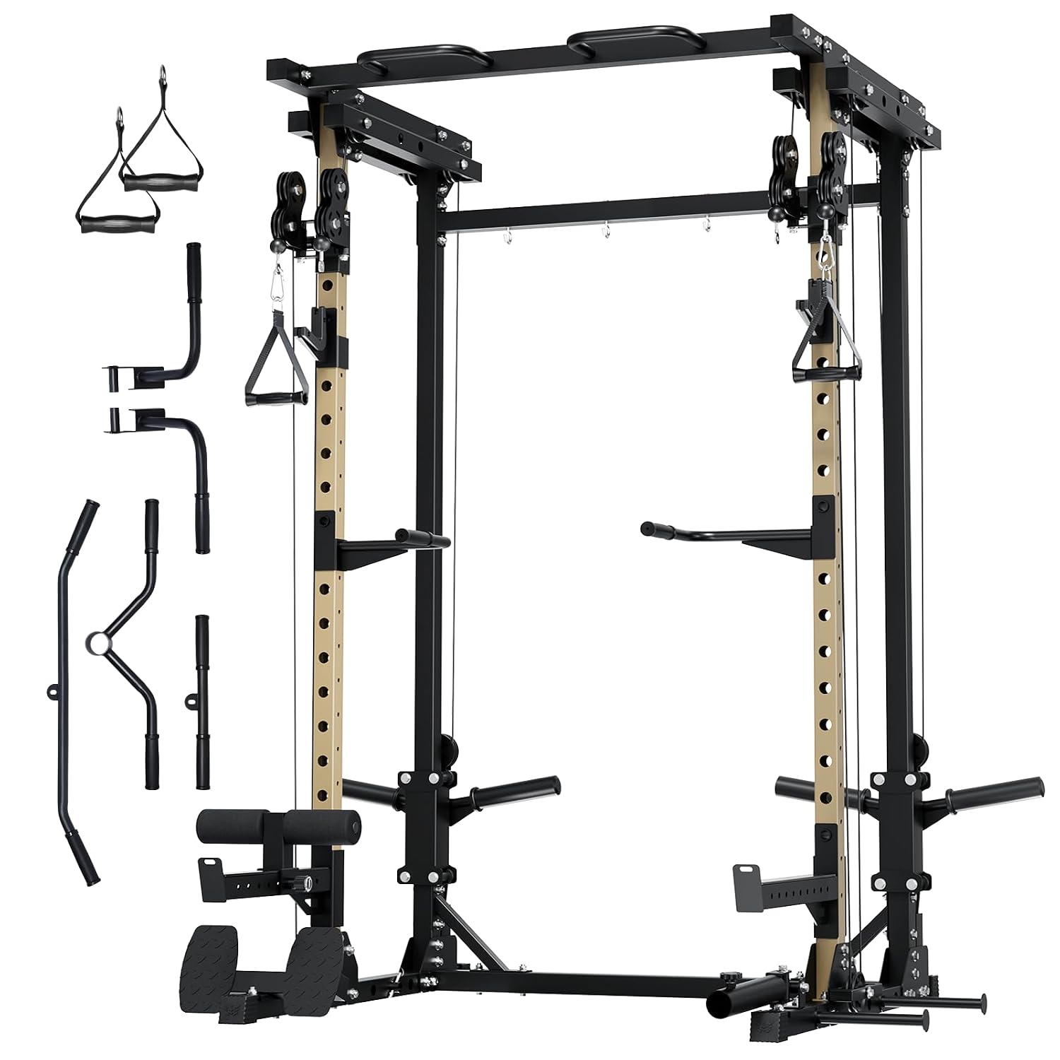 Pulley Home Gym - Drone3 Power Rack, 2500lbs Multi-Function Home