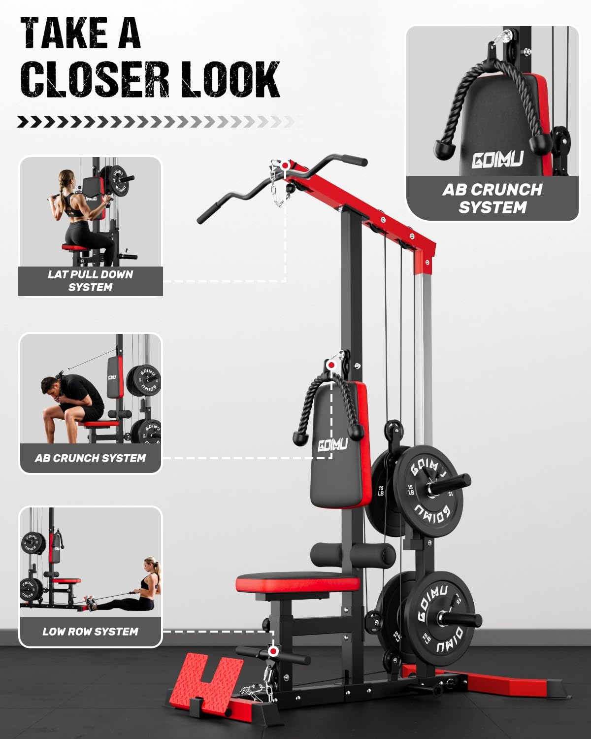 LAT Pulldown & Row Cable Machi - огляд і ціна Pulley Home Gym