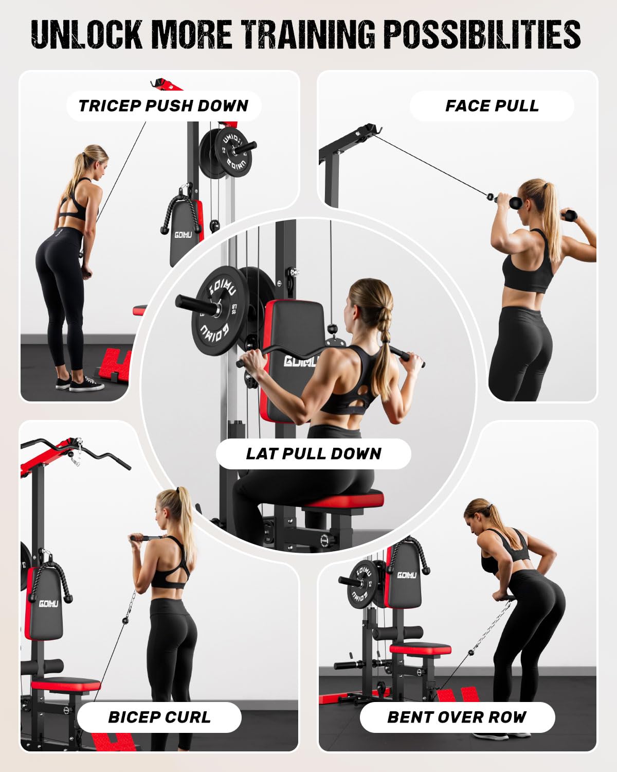 LAT Pulldown & Row Cable Machi - огляд і ціна Pulley Home Gym