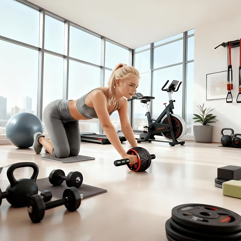 Ab Roller Wheel and Knee Mat,  - огляд і ціна Home Gym Technogym