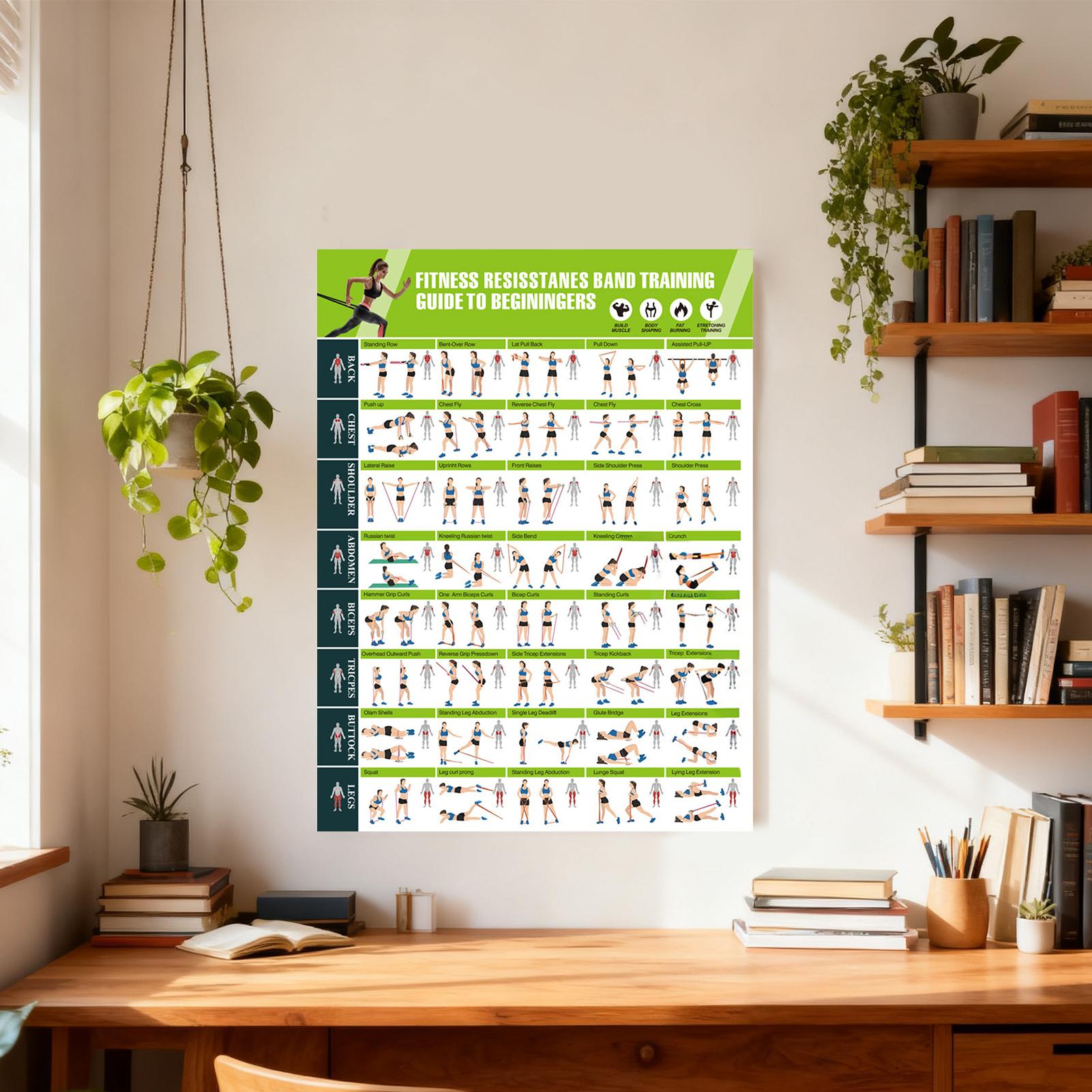 Workout Posters with Resistanc - огляд і ціна Home Gym Guide