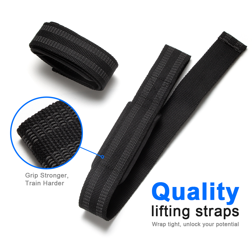 1Pair Padded Cotton Lift Strap - огляд і ціна Lifting Straps Wrist