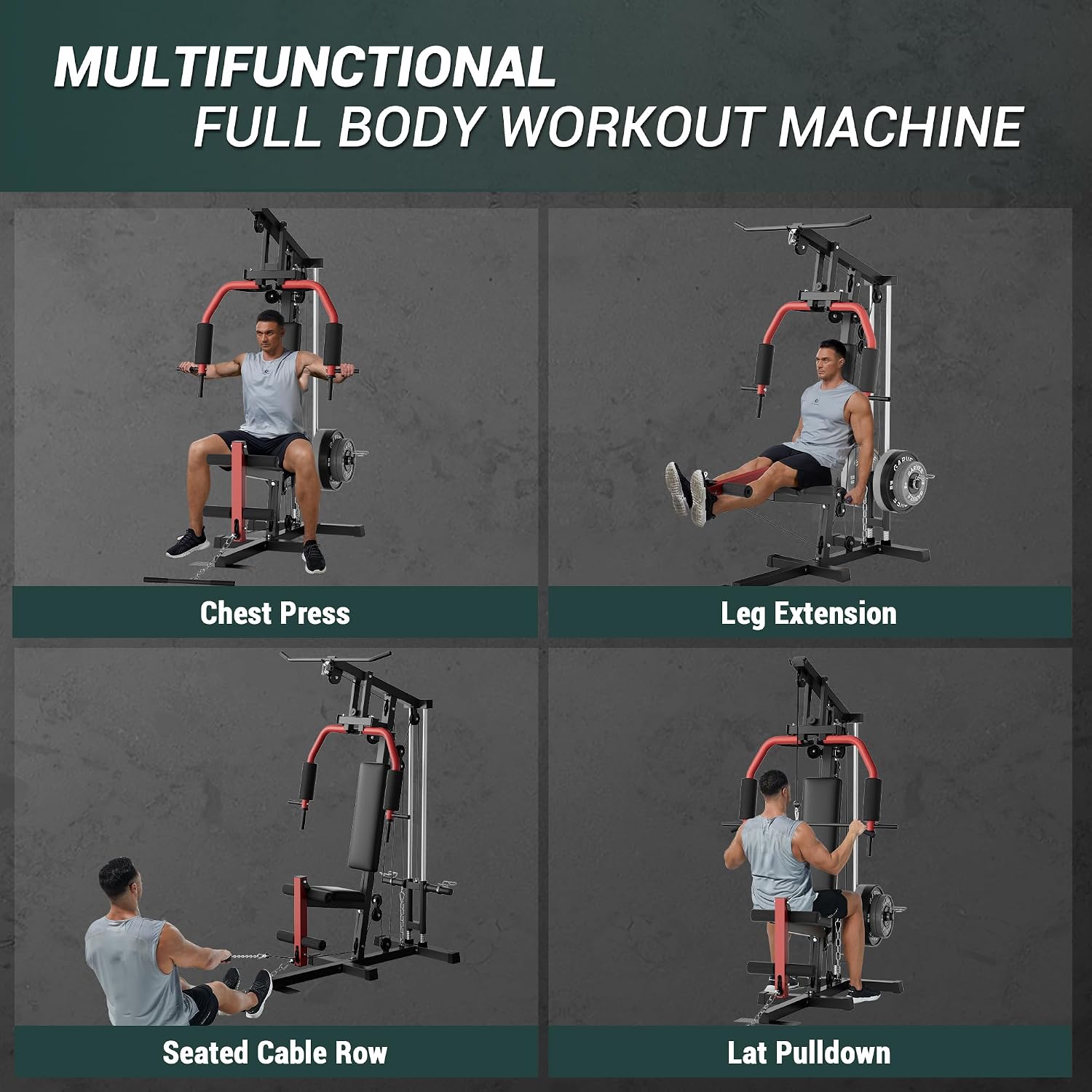 Full-Body Home Gym Machine wit - огляд і ціна Pulley Home Gym
