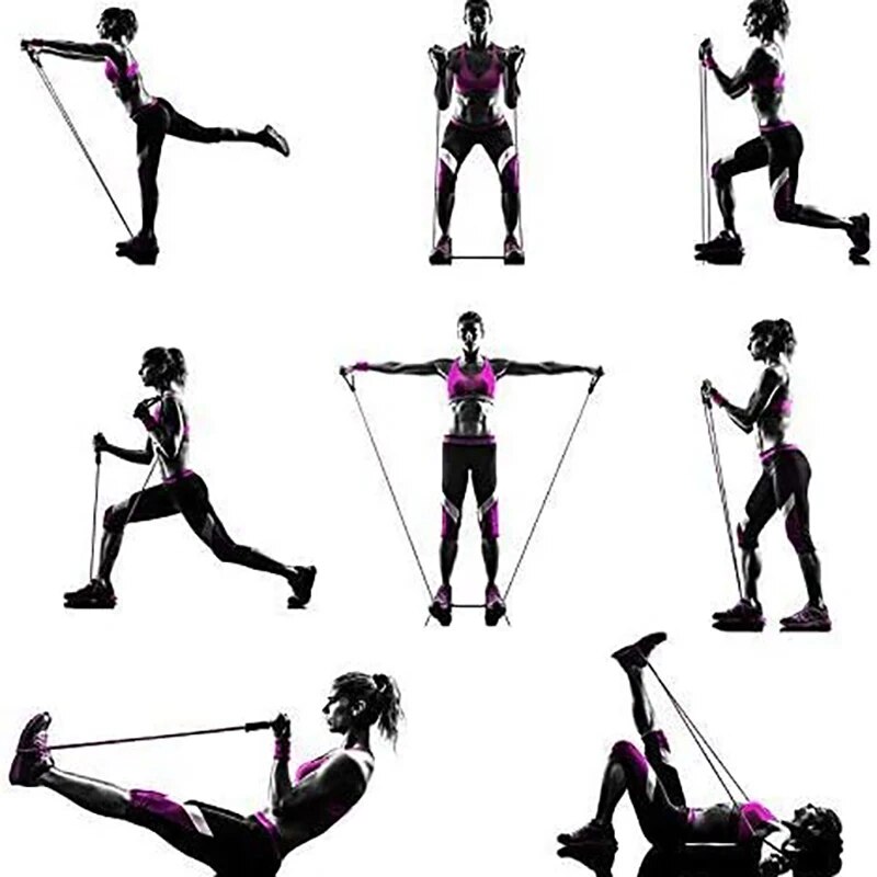 Resistance Bands With Handles, - огляд і ціна Home Gym Leg Press