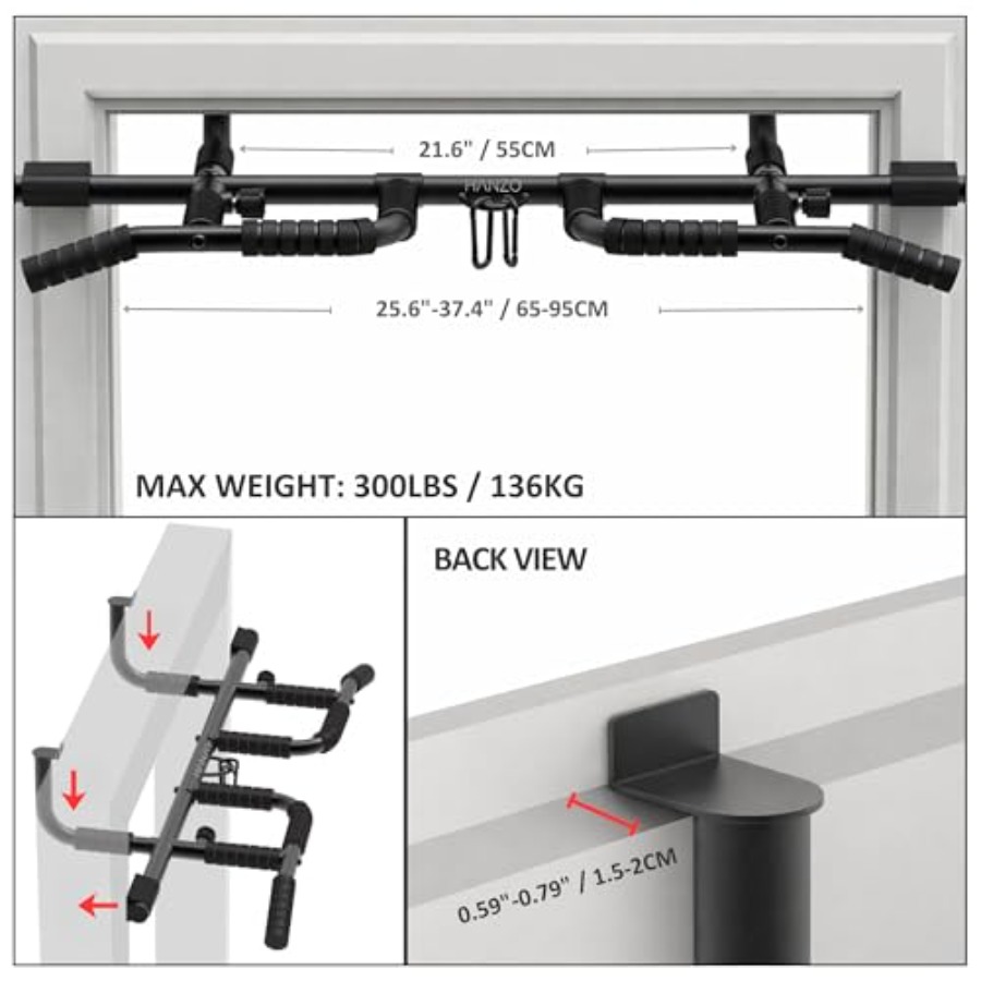 Doorway Pull Up Bar Set with S - огляд і ціна Home Gym Setup