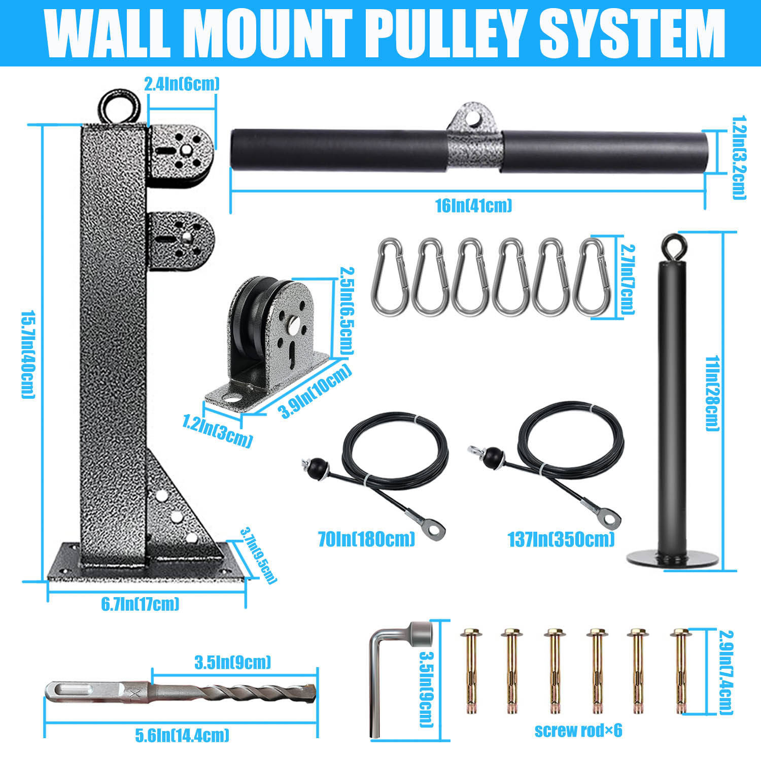 Fitness Wall Mounted Pulley Sy - огляд і ціна Pulley Home Gym