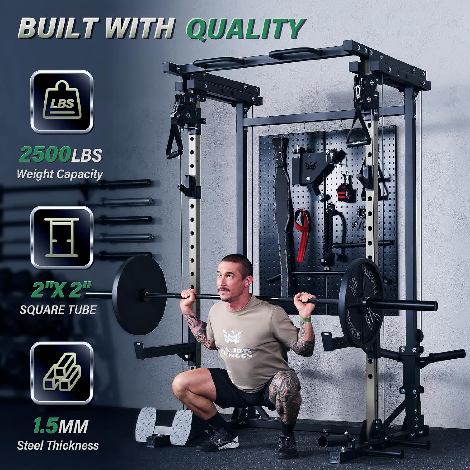 Drone3 Power Rack, 2500lbs Mul - огляд і ціна Pulley Home Gym